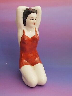 Superb Art Deco 1930s Style  Bathing Beauty Pin -UP   Porcelain Figurine  Doll • 1.54$