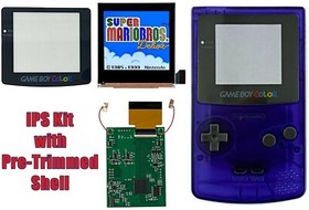 GameBoy Color Q5 XL IPS Backlight Kit with OSD + Pre Trimmed Shell Game Boy GBC