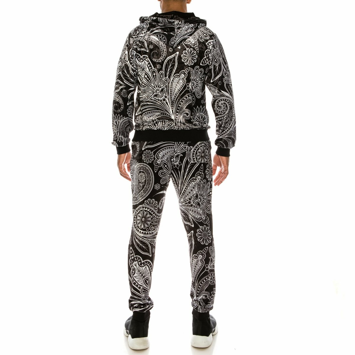 Velour Track Jacket Black Tracksuits & Sets for Men for Sale Velour Track Jacket Black Tracksuits & Sets for Men for Sale