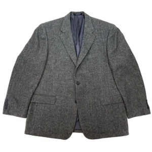 GIANFRANCO RUFFINI vintage gray herringbone camel hair sport coat (approx. 46 L) - Picture 1 of 10