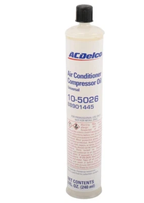 NEW ACDelco Air Conditioner A/C Compressor PAG Oil 10-5026 8oz Bottle 88901445 - Image 1 of 2