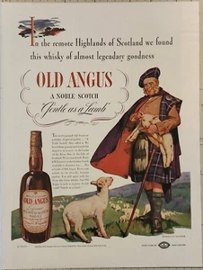 1938 Old angus blended scotch whisky Vintage Ad highlands of Scotland - Picture 1 of 1