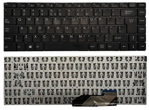 US KEYBOARD MEDION AKOYA E14308 XK-DZH050 NB013-17-UK2 QWERTY NON-BACKLIT - Picture 1 of 3