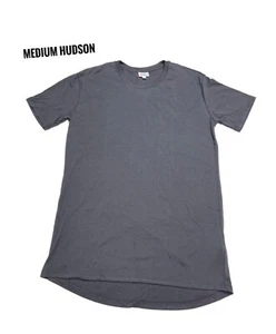 Parte superior mediana LuLaRoe Hudson gris liso mezcla de algodón se adapta a 10/12 - Imagen 1 de 1
