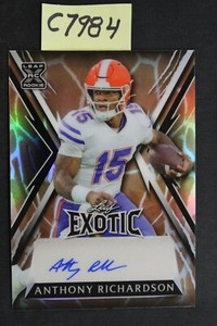 2023 Leaf Exotic - ANTHONY RICHARDSON - SSP Rookie RC Auto /3  (C7984