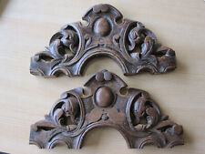 pair off handcarved antiques pediments  19 th century
