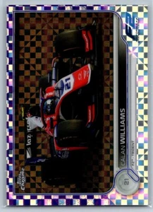 2022 Topps F1 Purple Cheker Flag Calan Williams /199 - Bild 1 von 2