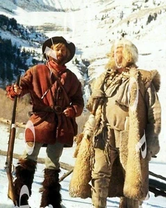 8X10 PHOTOGRAPH  PRINT ROBERT REDFORD JEREMIAH JOHNSON MOUNTAIN MAN & WILL GEER - Picture 1 of 1