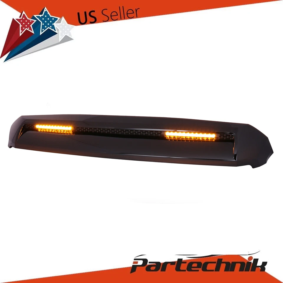 For 2014-21 Toyota Tundra W/Light Bar Front Upper Hood Bulge Molding Grille Trim - Image 1 of 4