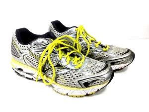 Mizuno Wave Inspire 7 Running Shoe Trainer Women’s  Size 9 Silver Yellow 410427 - Picture 1 of 11