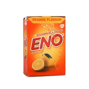 ENO Fruit Salt Powder Orange Flavor 30 Sachets 5 gm Each (Pack of 30 x 5 gm) F/S - Picture 1 of 2