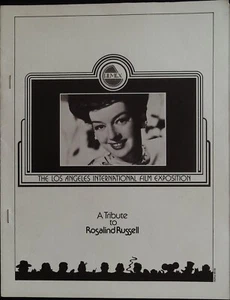 Programa de proyección A Tribute to Rosalind Russell 1974 ¡Ultra raro! - Imagen 1 de 1