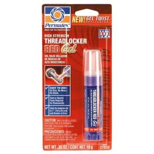 (6)-PERMATEX 0.35 Oz. Red High Strength Gel Threadlocker. Model: 27010 - Picture 1 of 1