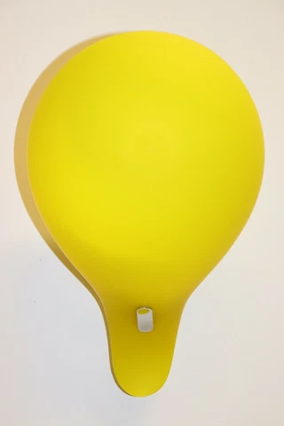 1990 Carlo Nason Murano Wall Lamp Yellow Glass Cover
