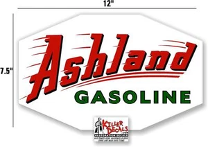(ASHL-3) 12" CALCOMANÍA DE GASOLINA HEXAGONAL GASOLINA GAS Y BOMBA DE ACEITE PEGATINA DE LETRERO - Imagen 1 de 1