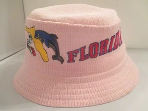 FLORIDA DESIGN Bucket STYLE SONNENHUT bestickt Kappe - EINHEITSGRÖSSE - ROSA - Bild 1 von 4