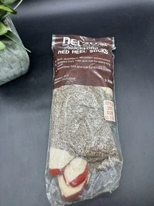 VTG Nelson Rockford Red Heel Socks/ Monkey Elephant kit 3 Pairs Size 11-11.5 NOS - Picture 1 of 7