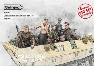 1/72 1/48 FIGURAS WW2 Alemán 8 PIEZAS GRUPO DE TANQUES soldado Battlefield5 sin pintar - Imagen 1 de 6
