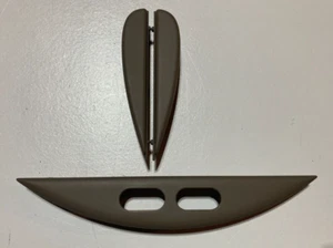 00-04 Jaguar S-Type Center Radio Climate Control Bezel Trim Inserts Ivory Trim - Bild 1 von 14