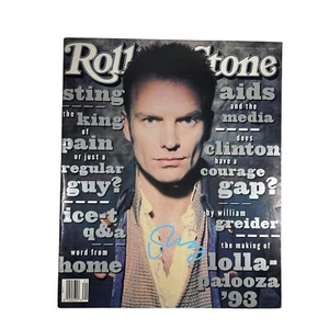 Sting signed handsigniert 1993 Rolling Stone Magazin The Police - Bild 1 von 3