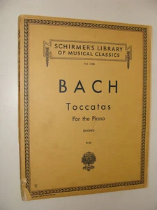 J S Bach Toccatas for the Piano D E G C F-sharp minor, G & D major ed. Hughes - Picture 1 of 1