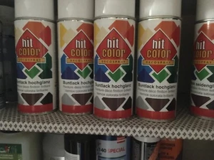 div. 400ml Spraydosen: 8017 1021 7035 9005 weiss gold klar transparent chrom rot - Bild 1 von 31