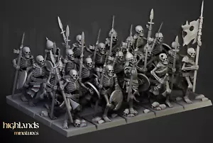 Unità Skeleton Warriors, esercito non morti, giochi di ruolo RPG fantasy wraith miniatura - Foto 1 di 2