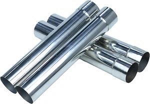 SOLOWILDER Thickness Stove Pipe Stainless Steel 4 Pcs Flue Chimney Extension Dia - Picture 1 of 12