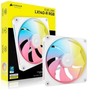 Corsair iCUE LINK LX140-R RGB Erweiterungslüfter Reverse / Weiß / Express - Bild 1 von 1