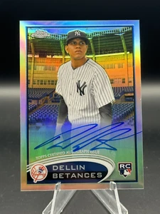 Dellin Betances 2012 Topps Chrome Auto Refractor Rookie RC /499 Yankees - Picture 1 of 2