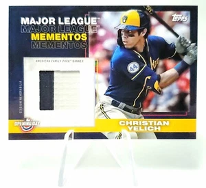 2022 Topps Christian Yelich Relic American Family Park Milwaukee Brewers Memento - Picture 1 of 12