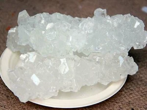 Misri Mishri Sugar Crystallized DHAGA MISHRI Lumps Thread Crystal Rock Organic - Picture 1 of 2