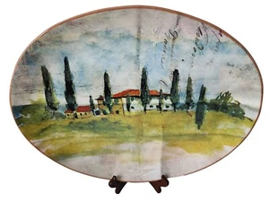 Williams Sonoma Marc Lacaze PAYSAGE 20.5" Platter 2008 Signed Retail $200 - Picture 1 of 10