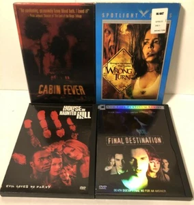 Horror Movie DVD Lot of 4 - Cabin Fever, Wrong Turn, Final Destination, House On - Picture 1 of 2