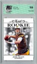 @@@ Josh Allen 2018 Leaf Exclusive #RA-02 Only 4,999 Made Rookie Card PGI 10
