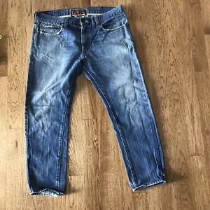 Levis Men's 511 Slim Jeans Size 38x30 Inseam 28" Blue Distressed Vintage READ - Picture 1 of 20