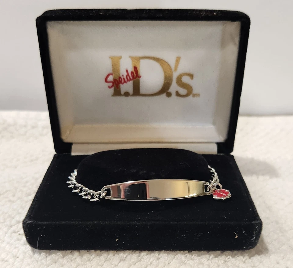 Speidel Medical Alert Medilog Bracelet in Silver Tone Ladies