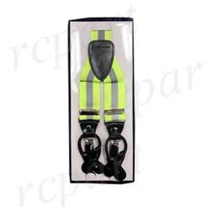 Nuevo Y Back Hombre Vesubio Napoli Suspendedores Brackets Clip Formal Reflejo Verde - Imagen 1 de 3