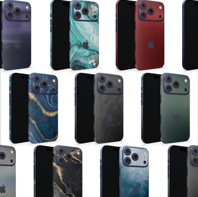 iPhone 17 16 15 13 14 12 11 Skin Pro Max Case Screen Protector Back Wrap Decal - Image 1 of 4