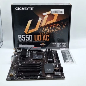 GIGABYTE B550 UD AC (rev. 1.2) Motherboard, ATX, DDR4, Dual M.2, SATA 6Gb/s - Picture 1 of 5