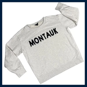 J.Crew "Montauk" Cream Crewneck Sweatshirt • Medium - Picture 1 of 9