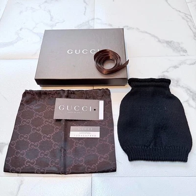 Gucci Dog Knit Wool Sweater Dog Wear Black Extra Small Dog Puppy W/Box Unused - Image 1 of 4