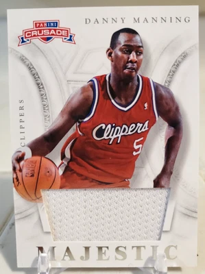 2013 Panini Crusade DANNY MANNING #49 Game-Worn Jersey RELIC Card CLIPPERS HTF - Image 1 of 2