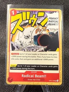 Radical Beam!! OP01-029 (EVENT) Romance Dawn UC One Piece TCG NM - Picture 1 of 1