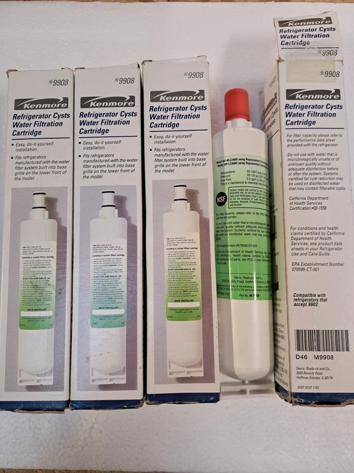 Kenmore Refrigerator Water Filter #9908, Pack of 4 - Image 1 of 1