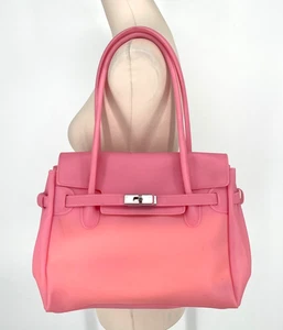 BESSO womens plastic Pocketbook handbag shoulder bag Pink jelly - Picture 1 of 16
