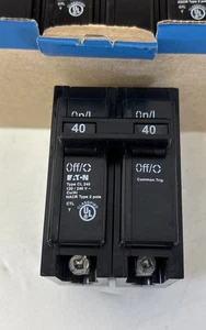 New EATON CL240 Circuit Breakers 40 AMP 2 Pole Type CL - Picture 1 of 4