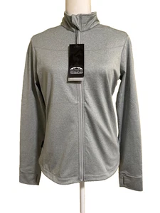Women’s Sun Mountain Thermal Full Zip Eagle Jacket  Sz S Platinum Heather - Picture 1 of 4