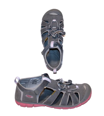 KEEN Seacamp II CNX большой ребенок 7 / женщин 8,5 серый гибридный воды сандалии туристическая обувь - Изображение 1 из 4