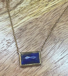 Ippolita 18K Gelbgold facettierter Lapislazuli Stein Halskette 18" - 2,52 Gramm - Bild 1 von 20